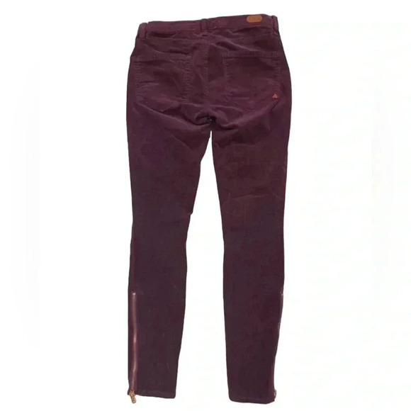 Ditto  Low Rise Plum Colour Leggings Corduroy Size 27 - Picture 2 of 10